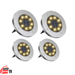 Ubodne solarne disk lampe - 4 komada