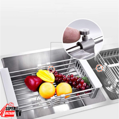 Prenosiva čelična korpa za sudoperu za pranje i ceđenje