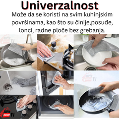 Univerzalne žičane krpe za pranje sudova