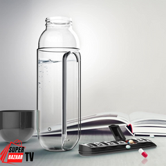 Flaša za vodu, organizer za lekove i vitamine 3u1