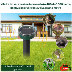 Solarni rasterivač krtica i glodara