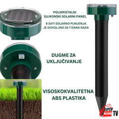 Solarni rasterivač krtica i glodara