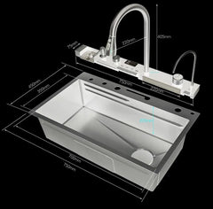 LUKS Nano Smart kuhinjska sudopera sa slavinom